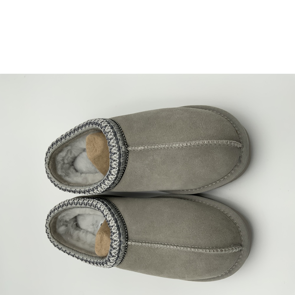 Quince  Women's Australian Shearling Clog Slipper Light Grey 7 NEW